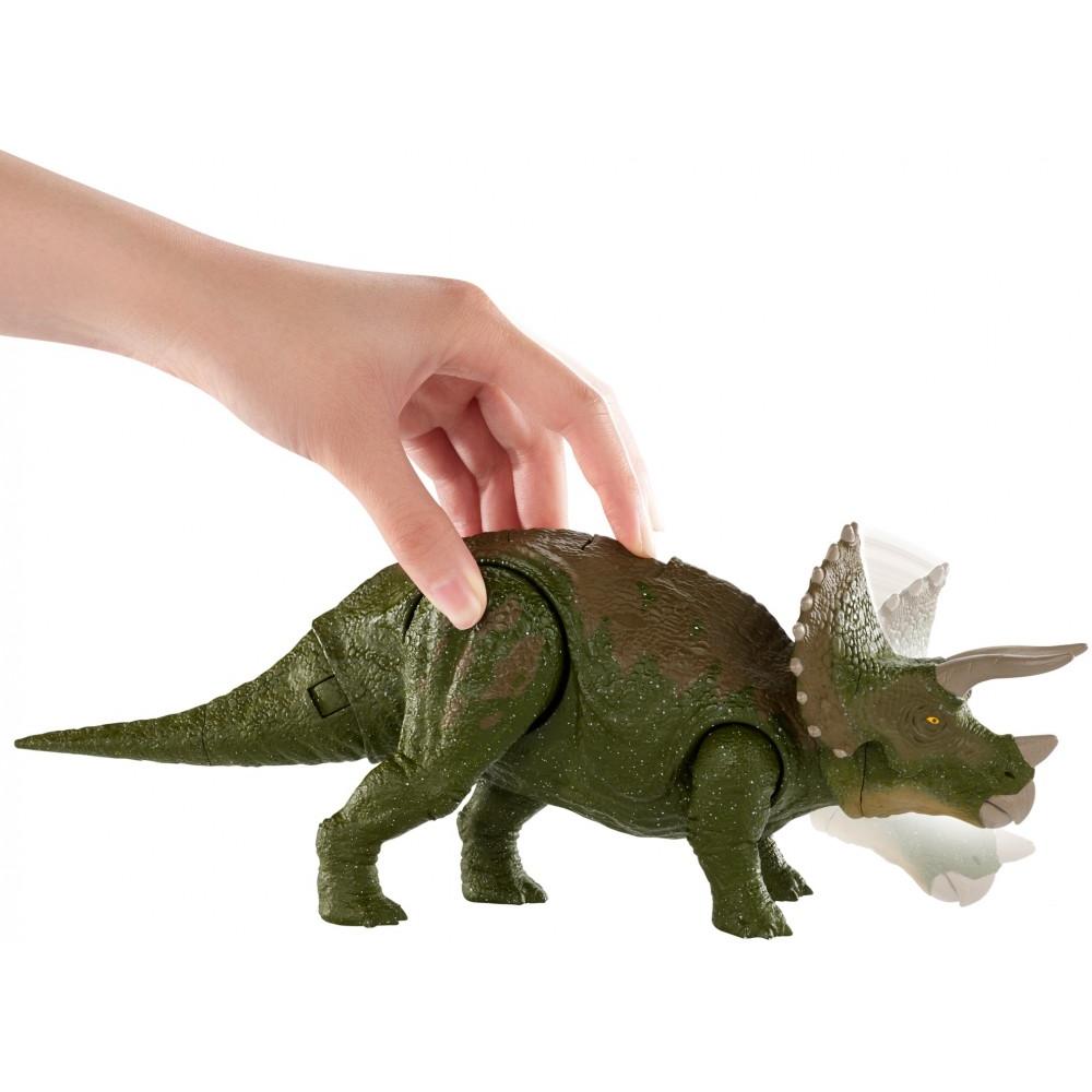 Jurassic World Dino Rivals Dual Attack Triceratops Dinosaur - Walmart.com