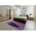 thumbnail image 5 of Ahgly Company Machine Washable Indoor Square Transitional Purple Area Rugs, 7' Square, 5 of 7