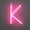 K, variant on Letter Neon Lights-Pink LED Alphabet Light- Battery & USB Powered Hanging Marquee Letters For Bedroom- Bar- Wedding Decor & Gift.