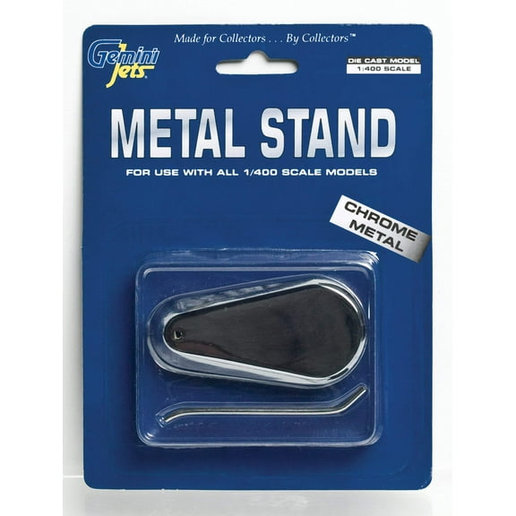 Chrome Metal Display Stand for 1/400 Scale Models by GeminiJets