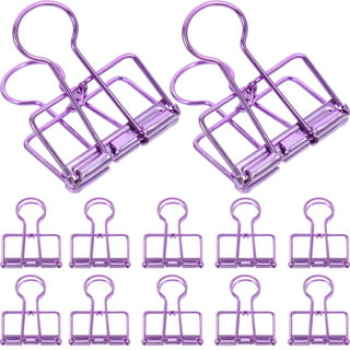  20PCS Binder Clips, Medium Metal Binder Clips Bronze Binder  Clips, Paper Clamps for Office Supplies School Personal Document Organizing  : Office Products