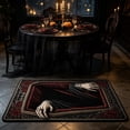 thumbnail image 4 of Zynviq Halloween Area Rugs Ghost Hand 15.7" X 23.6" Throw Rug Polyester Black Rectangular Washable Small Rug for Kitchen, 4 of 6