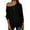 Black, variant on Womens Off The Shoulder Sweater Oversized Knit Long Sleeve Sweaters Tunic Tops