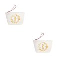 thumbnail image 4 of ZLight Exquisite Craft Letter Bag - Wide Application For Women For Mother Women Cosmetic Toiletry Bags R 2Set, 4 of 6