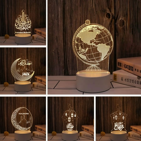 

Opolski Lamp Ornament Fine Workmanship 3D Effect Wood Decorative Standing Night Light Household Supplies