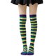 thumbnail image 1 of Calcetines altos a rayas para mujer, coloridos, por encima de la rodilla, retro, elásticos, para niñas, cosplay, disfraz de Lolita, 1 of 8