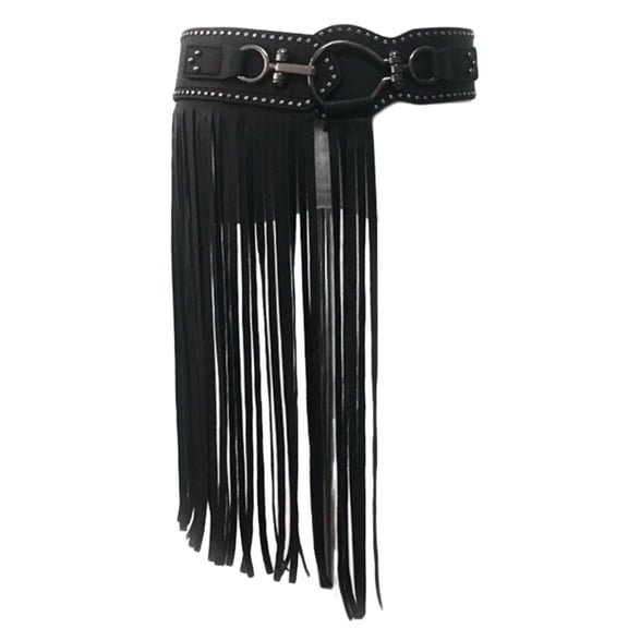 Giaone Waist Belt for Women Metal Buckles & Faux Waist Belt with Tassels