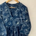 thumbnail image 5 of Indigo Dabu Printed Cotton Dress mini maxi dress - beach summer mini dress Handblock Printed Dresses, 5 of 7