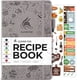 thumbnail image 1 of Libro recetas Clever Fox: Crea tu propio libro cocina familiar y organizador notas. Diario cocina en blanco, tapa dura A5, 60 recetas - Gris, 1 of 3