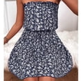 thumbnail image 3 of Vestido Con Estampado Floral, Vestido Sin Tirantes De Verano Agradable A La Piel Con Cinturón Elegante Para Fiesta De Verano, 3 of 5