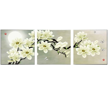 Mountain Paintings For Sale Joyfeel 2019 Hot Sale 3 Panel Canvas Oil Painting Wall Pictures for Modular Living Room Decoration Oil Paintings Flower Picture ()