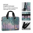 thumbnail image 4 of FORMRS 16" Laptop Bag Carrying Sleeve Case with Handle Travel Shoulder Briefcase, Purple Forest Scene, 4 of 8