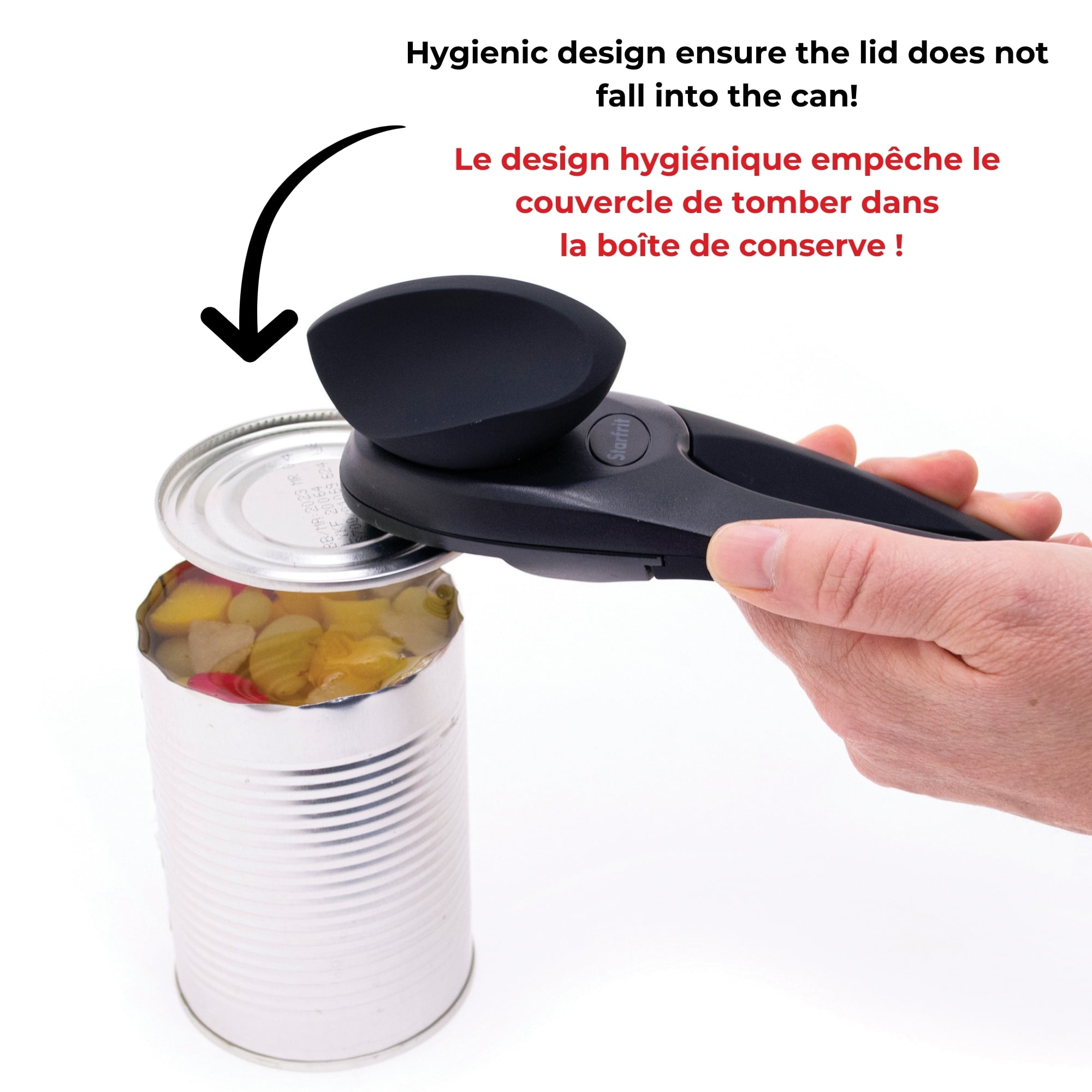 Starfrit Mightican Can Opener with Soft Grip Handle, Sage, H-STARFRIT MIGHTICAN SAGE