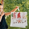 thumbnail image 5 of Three Christmas Gnomes Hand Towels 2 PCS, New Year Decor Kitchen Towel Ultra Soft and Highly Absorbent,Decorative Fingertip Face Towel for Bathroom Hotel, 28.3"x14.4", 5 of 5