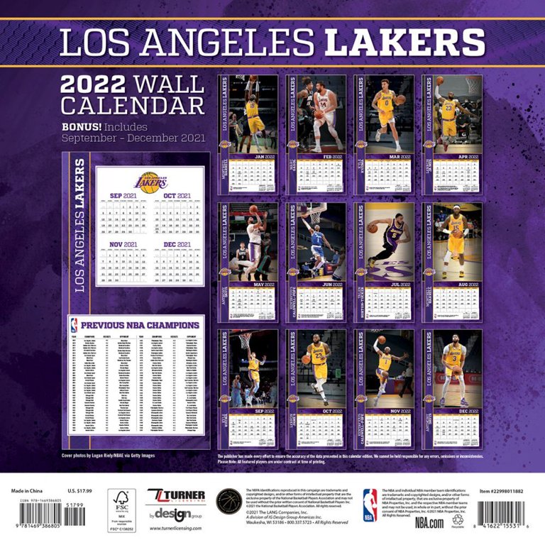 Lakers Calendar