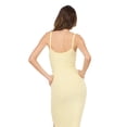 thumbnail image 3 of Forever 21 Women’s Rib Midi Dress with Slight Scoop Back, Slim Fitted Silhouette and Stretch Fabric for Everyday Casual to Elevated Styling, XS-XL, 3 of 6