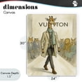 thumbnail image 4 of Stupell Industries Shabby Chic Fashion Runway Giraffe Canvas Art, 24 x 30, by Grotto Studios, 4 of 8