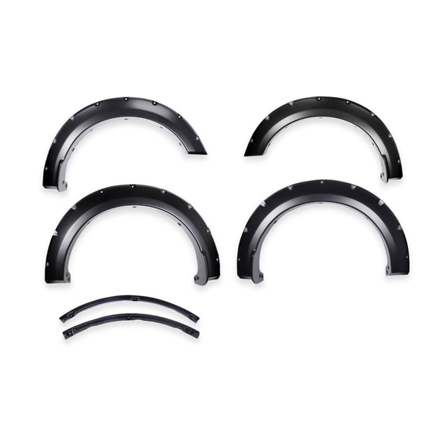 TrailFX Fender Flare TFF3011S TFX Fender Flares; Pocket Style; Extended Tire Coverage; Black Smooth Paintable Finish; Injected Polypropylene