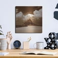 thumbnail image 6 of Luxe Metal Art 'Mont San Michel' by Alan Klug, Metal Wall Art, 12"x12", 6 of 9