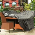thumbnail image 2 of Cubierta para muebles de exterior, cubierta de mesa de jardín impermeable Oxford 210d impermeable para muebles de exterior, resistente al viento, a la lluvia, a los rayos UV, al polvo 150 * 150 * 75 cm Rojo Verde Cocina, Decoración y Otros, 2 of 4