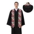 thumbnail image 4 of Haiem Buffalo Plaid Love And Gnome Pattern Graduation Stole 2024 | Premium Satin Sash for Graduation Ceremony, 4 of 7