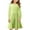 Green, variant on Miluxas Toddler Girls Fall Dress Long Sleeve Soft A-Line Dress for Girls Solid Ruffle Casual Dress Kids Fall Winter Dresses