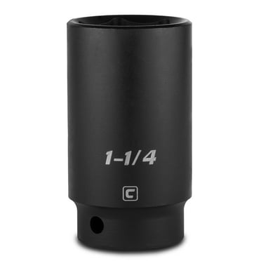 Capri Tools 1-1/4-Inch Deep Impact Socket, 1/2-Inch Drive, 6-Point, SAE