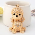 thumbnail image 7 of Naierhg Rhinestone Poodle Dog Pendant Keychain Key Ring Clasp Handbag Ornament, 7 of 7