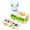 A, variant on HomelyJoy Paint Brush Rinser, Multifunctional Paint Brush Cleaner Art Supplies Painting Water Dispenser for Acrylic Watercolor, Train Shaped, White Green, 1 Pack