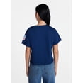 thumbnail image 3 of U.S. Soccer Federation Women's World Cup 2026 Lace Graphic Print Boxy Crop Tee, Sizes XXS-XXL, 3 of 5