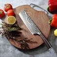 thumbnail image 6 of 7 Inch Vegetable Cleaver Knife, High Carbon Stainless Steel Kitchen Cooking Knife with Ergonomic Handle, Full Tang Meat Cutting Knife with Sheath for Kitchen, 6 of 9