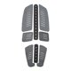 thumbnail image 3 of Almohadilla para pie de tracción de cubierta, almohadilla trasera para cubierta, accesorios para talón, almohadillas para tabla de surf para deportes Gris Negro, 3 of 8