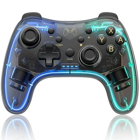 Switch Pro Controller for Nintendo Switch/OLED/Lite, Wireless Switch Controller with Motion Control Wake-up Turbo Dual Vibration