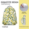thumbnail image 5 of Lemon Backpack - Stylish School Bookbag for Teens & College, Large Capacity Campus Backpack with Laptop Sleeve, Fun Citrus Print Gift for Students, 5 of 6