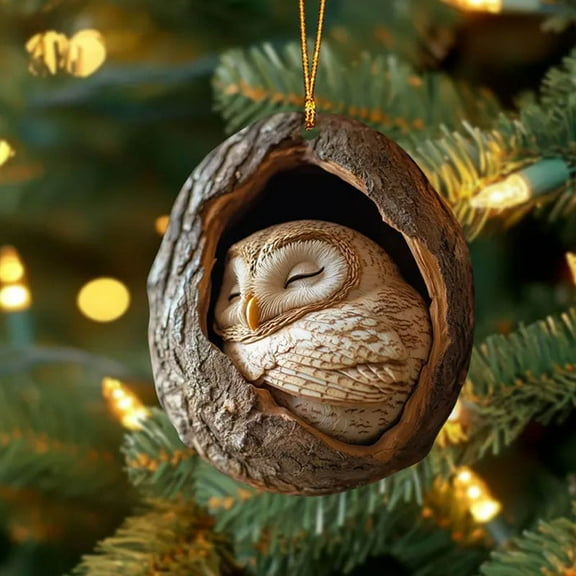 Forest Animal Christmas Ornaments Set of 3in Acrylic Tree Decorations with Hanging Cord for Decoration Gifts Wildlife Themed Souvenirs Best Value Finds & Budget-Friendly Offers