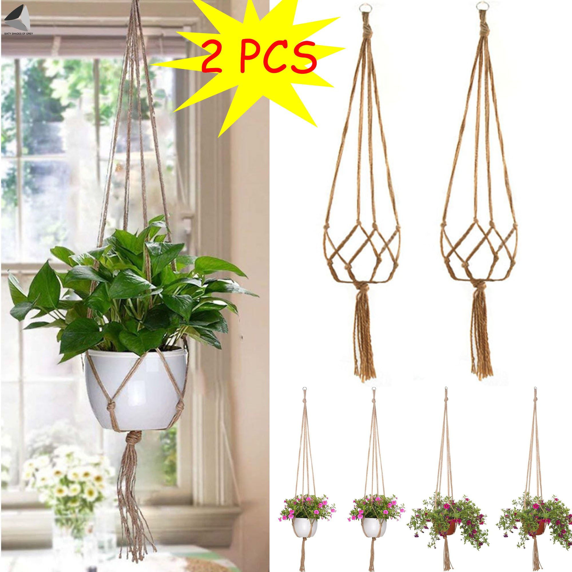 Flower Plant Hangers String Home Decoration Accessories 6pcs Small Large