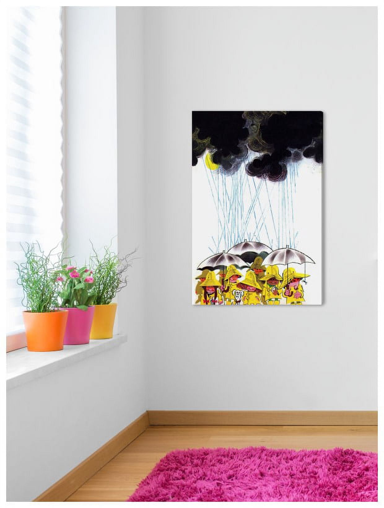 Marmont Hill "Heavy Rain" by Curtis Painting Print on Canvas