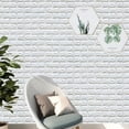 thumbnail image 2 of 5pcs/10pcs DIY 3D Wall Sticker Wallpaper Foam Soft Brick Self Adhesive Waterproof Mould Proof Room Home Living Room Bathroom Kitchen Bedding Room Decoration, 2 of 9