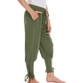 thumbnail image 2 of AOMPMSDX Boys Pants Ankle Banded Pants Boys Kids Renaissant Classical Gothic Soild Trousers Boys Clothes Green 15 Years-16 Years, 2 of 5