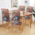 thumbnail image 2 of Yayeee 2 Pack Dining Chair Covers Stretch Parson Chairs Slipcovers Seat Protector, Red Vibrant Flowers, 2 of 6