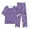 Purple, variant on LYXSSBYX Two Piece Sets for Women Summer Women's Fashion Two-piece Printed Short-sleeved Casual Set
