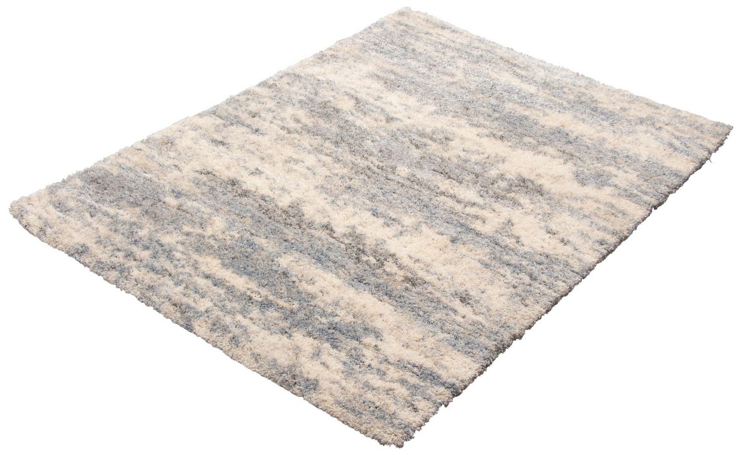 ECARPET Abstract Frieze Area Rug, Fluffy Carpet for Bedroom, Ultra Soft & Plush Larissa Collection