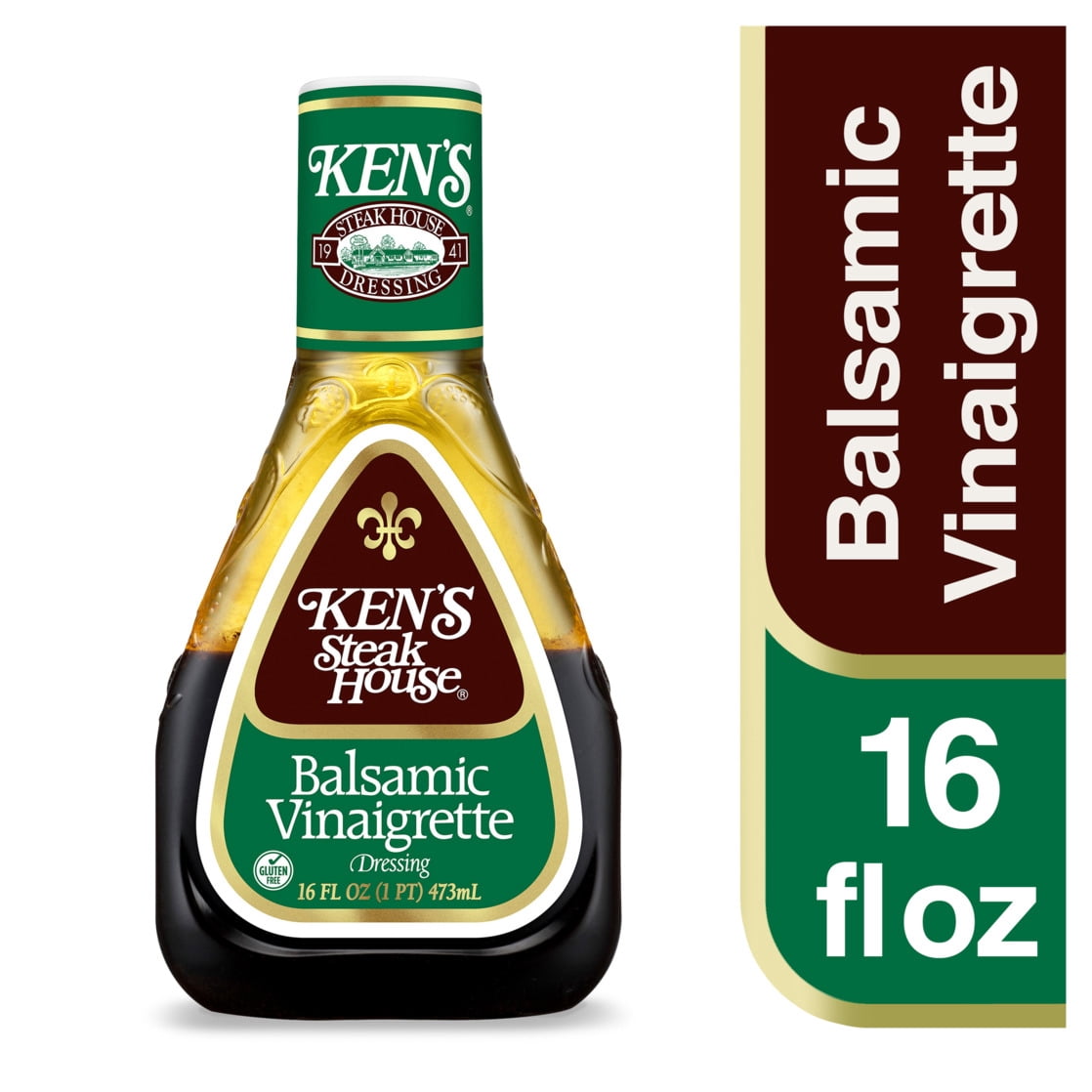 (6 pack) Ken's Steak House® Balsamic Vinaigrette Salad Dressing 16 fl oz