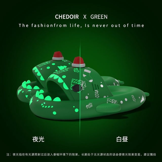 Zapatillas de tiburón de suela gruesa de 4cm para mujer, chanclas de pez linterna para interior y exterior, zapatos antideslizantes para el hogar, verano 2023 qym unisex