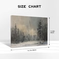 thumbnail image 4 of 12x16 inch Frameless Canvas Painting Winter Forest Landscape,Indoor Decor Paintings,Living Room,Study,Lounge,Bathroom Wall Decor Art Prints,Exquisite Winter Forest Landscape Decoration Poster, 4 of 6