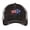 Black, variant on American Bison Hat - Distressed Flag Design - Vintage Bison Trucker Hat Strapback (Brown)