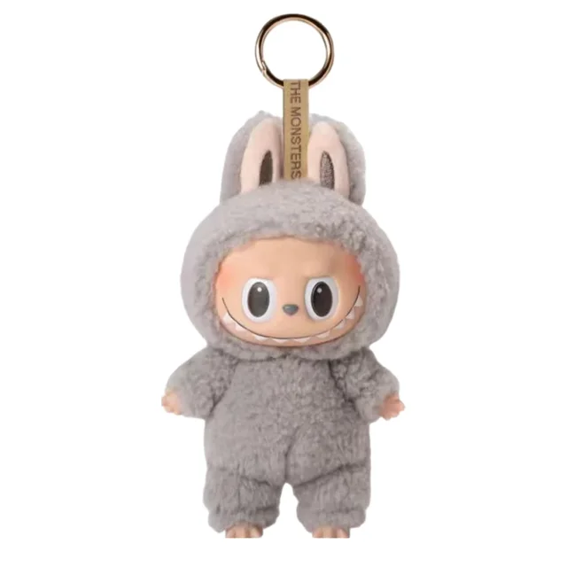 Lindo llavero de muñeco de peluche Labubu, caja de monstruos, juguete, nueva muñeca de vinilo, mochila Kawaii, colgante, decoración y funda protectora, regalos