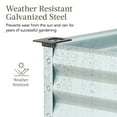 thumbnail image 5 of Best Choice Products 48x24x30in Elevated Galvanized Metal Garden Bed w/ Corner Protectors - Silver, 5 of 9