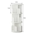 thumbnail image 2 of 3-Tier Rotating Bookshelf Organizer – 360° Spinning Wood Bookcase – Space-Saving Corner Display Rack – Tall Storage for teens & Adults – Office, Bedroom, Living Room – White, 2 of 6