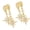 Gold-color, variant on 7829 Cubic Zirconia Eight Pointed Stars Drop Earrings Dangling Jewelry for Women